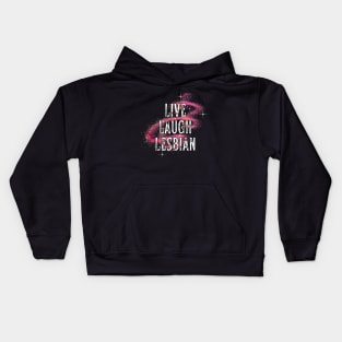 Live Laugh Lesbian Magic Kids Hoodie